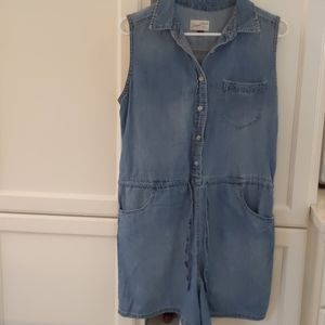 Denim romper